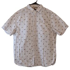 Cactus Man Slim Fit Button Up Men's Shirt Size XL